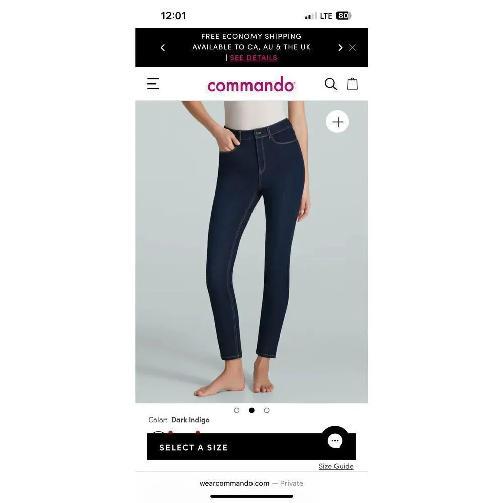 Commando Do It All Denim 5 Pocket Mid-Rise Skinny Jeans NWT!! - Picture 13 of 16